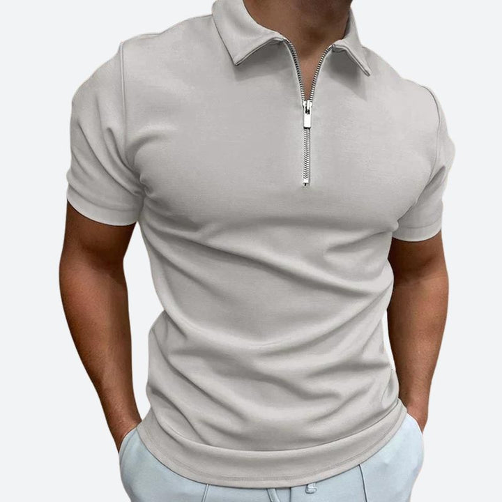 Stylisches Polo T-Shirt mit Reißverschluss - Barend