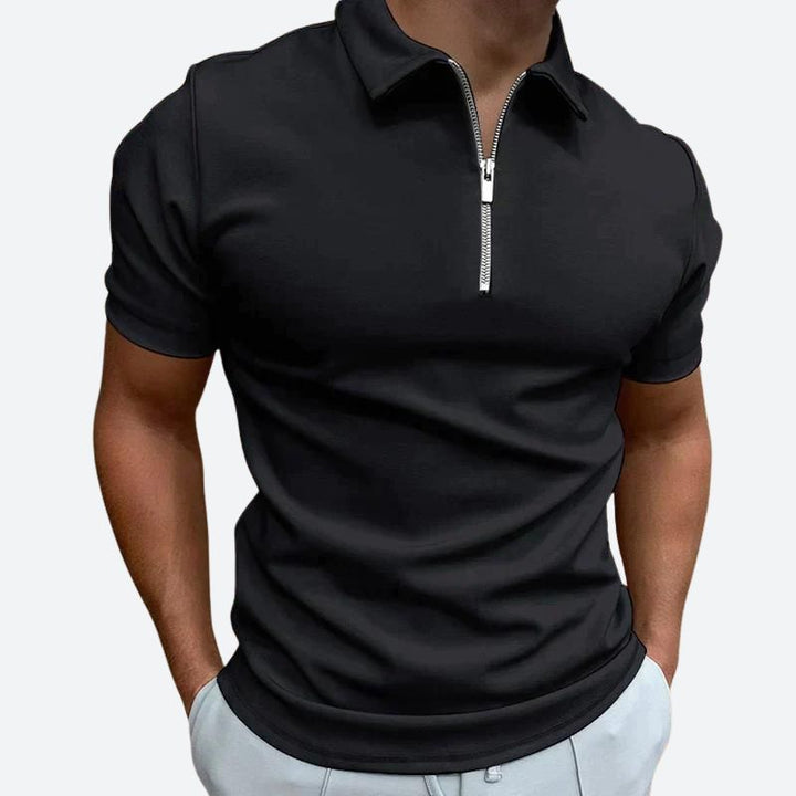 Stylisches Polo T-Shirt mit Reißverschluss - Barend