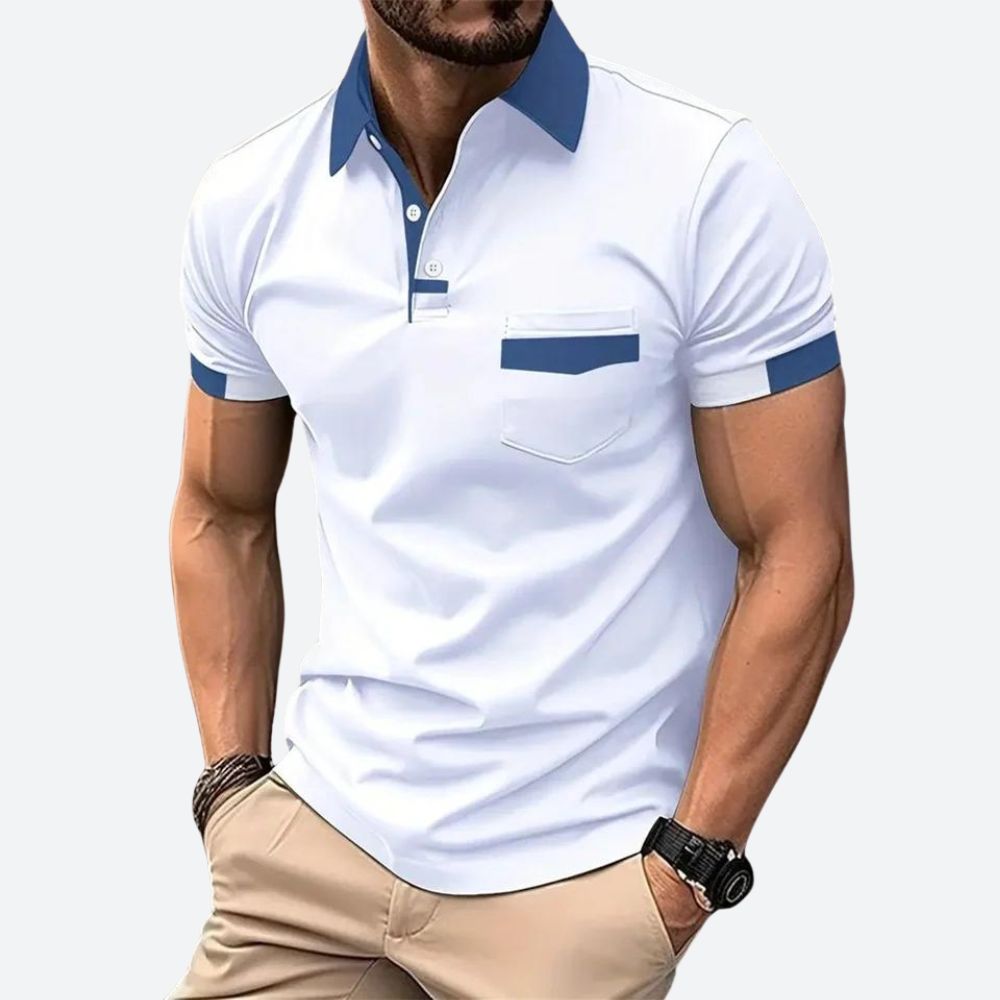 Stylish short-sleeve polo shirt - Belirick