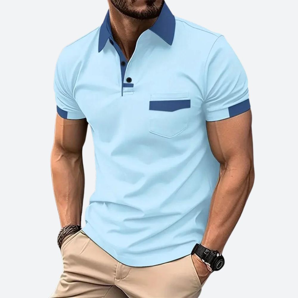 Stylish short-sleeve polo shirt - Belirick