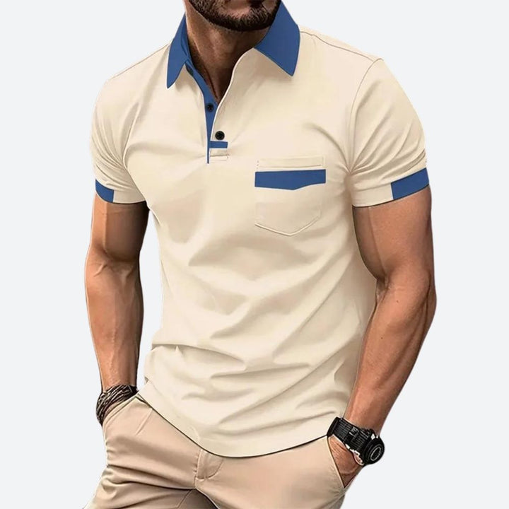 Stylish short-sleeve polo shirt - Belirick