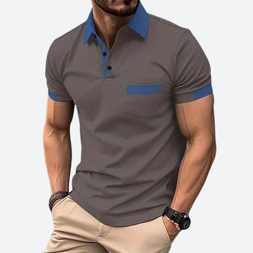 Stylish short-sleeve polo shirt - Belirick
