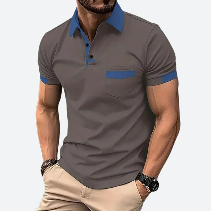 Stylish short-sleeve polo shirt - Belirick