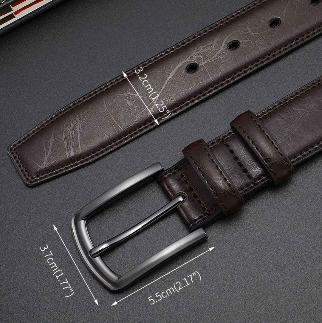 Ceinture en cuir Ethan élégante pour hommes