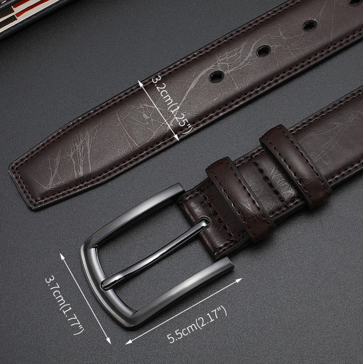 Ceinture en cuir Ethan élégante pour hommes