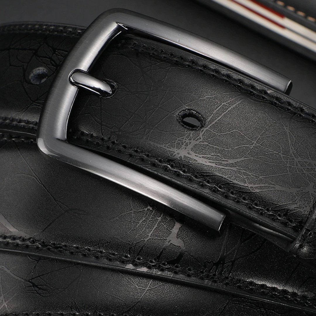 Ceinture en cuir Ethan élégante pour hommes