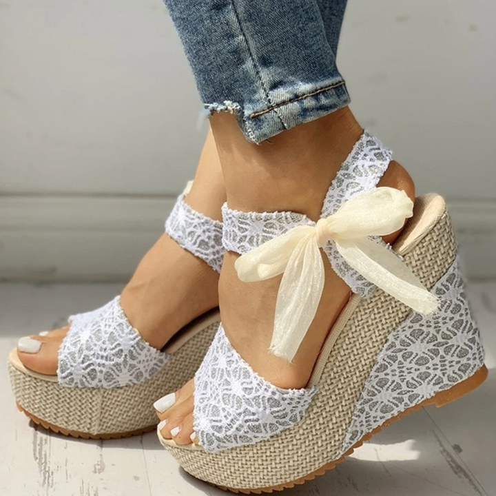 Lola - Elegant wedge heel sandals for women with exceptional comfort and great details