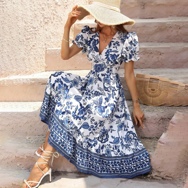 ALIANA - Stylish floral dress for a sophisticated look