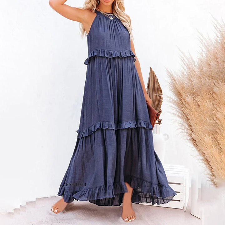 ABELLA - Elegantes Maxikleid mit raffiniertem Look