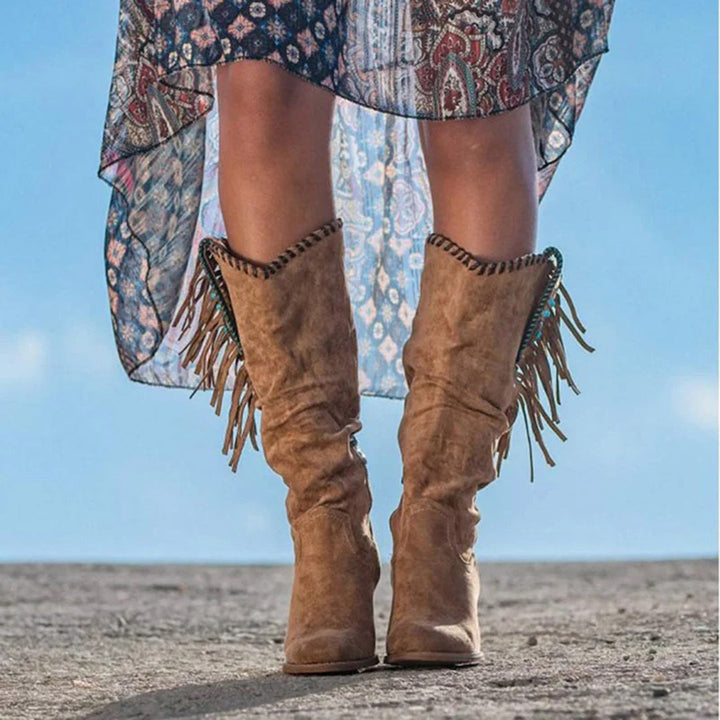 DELILAH - Bottes de cowboy au style bohème chic