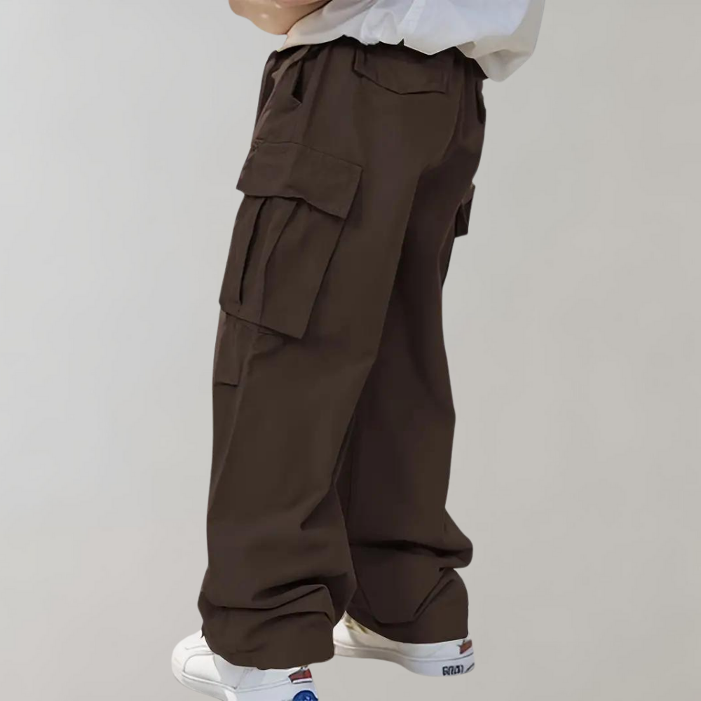 Asger - Pantalon cargo homme stylé à jambe droite