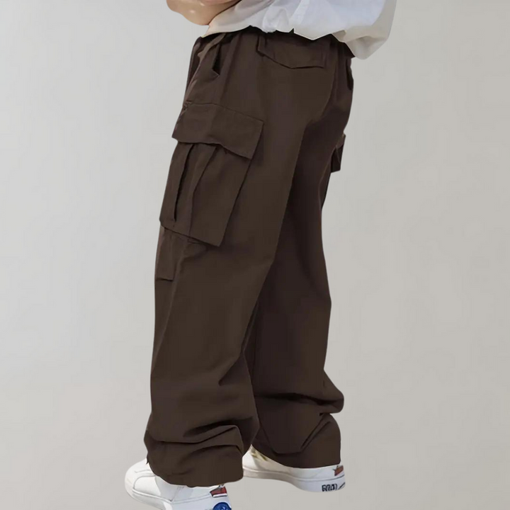 Asger - Pantalon cargo homme stylé à jambe droite