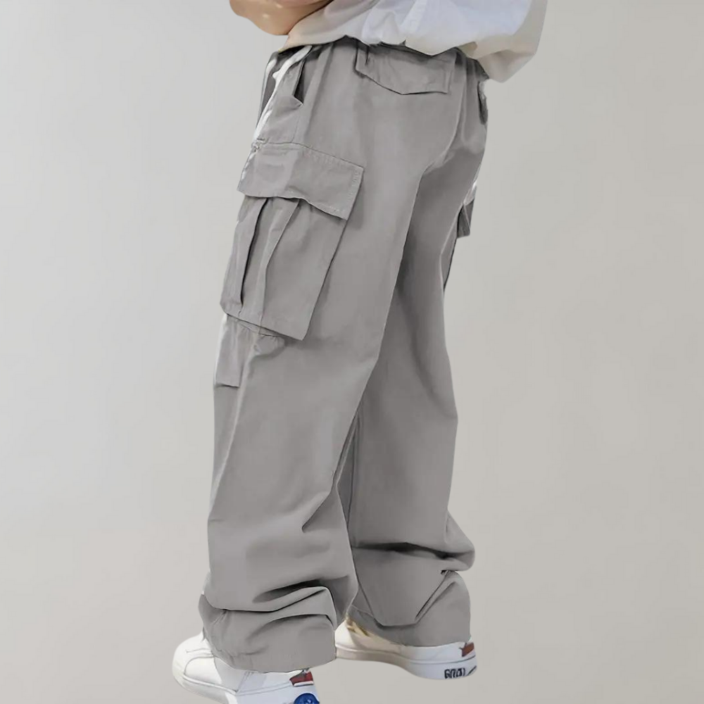 Asger - Pantalon cargo homme stylé à jambe droite