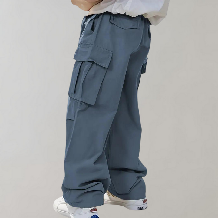 Asger - Pantalon cargo homme stylé à jambe droite