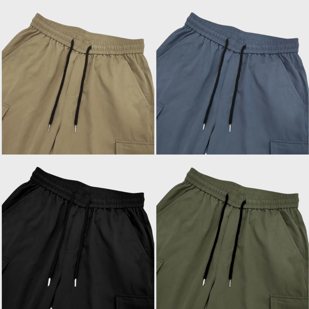 Asger - Pantalon cargo homme stylé à jambe droite
