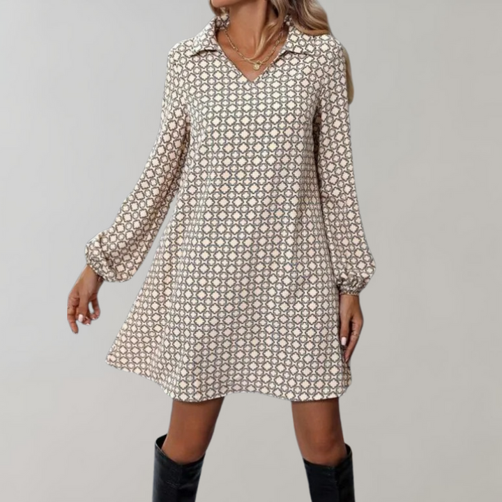 Eira - Elegant long-sleeve women's dress