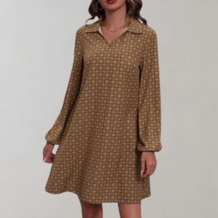 Eira - Elegant long-sleeve women's dress