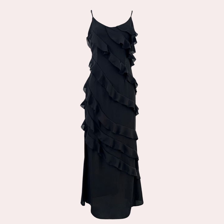 Adrienne - Robe longue élégante pour femmes avec de jolies volants