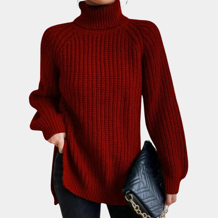 Madeleine - Pull à col roulé doux et luxueux pour femmes
