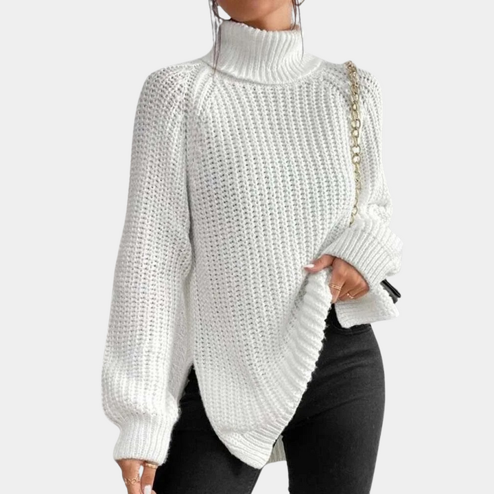 Madeleine - Pull à col roulé doux et luxueux pour femmes