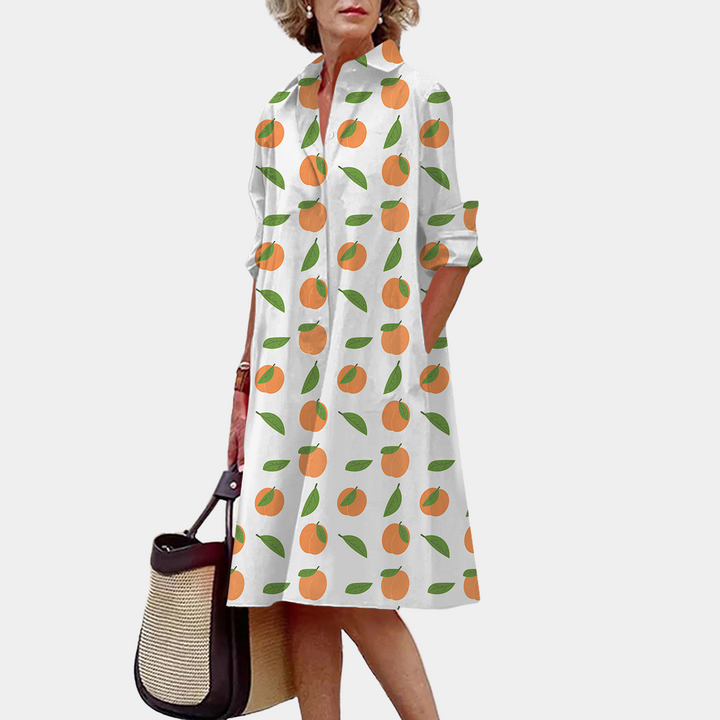 Anastasia - Stylish women's shirt dress for a chic look