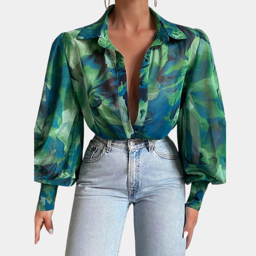 Bertha - Elegante Damenbluse mit langen Ärmeln für einen zeitlosen Look