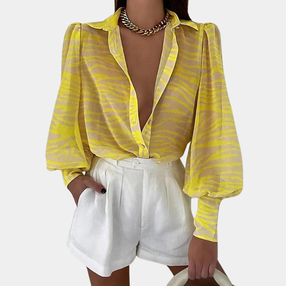 Bertha - Elegante Damenbluse mit langen Ärmeln für einen zeitlosen Look