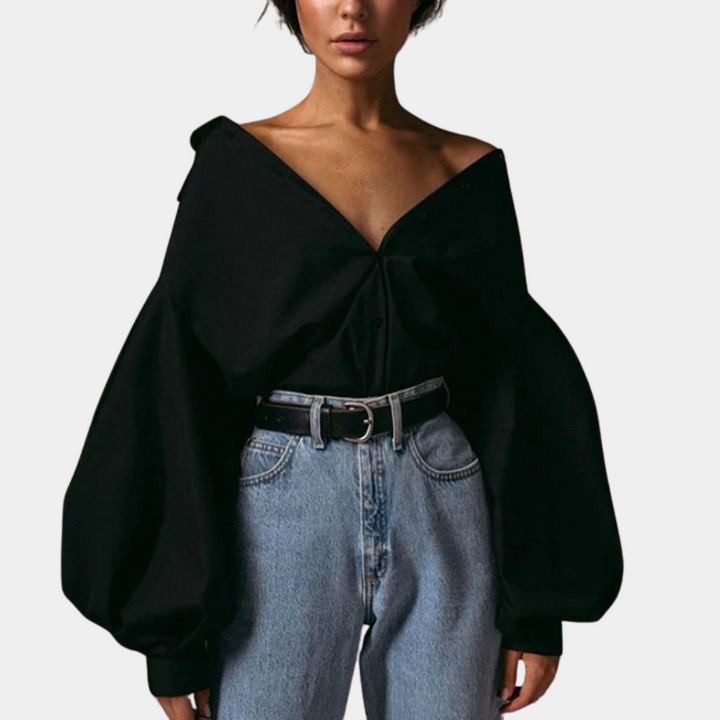 Raimona - Stylische Bluse für Frauen mit trendigen Puffärmeln