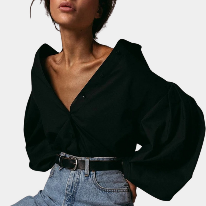 Raimona - Stylische Bluse für Frauen mit trendigen Puffärmeln