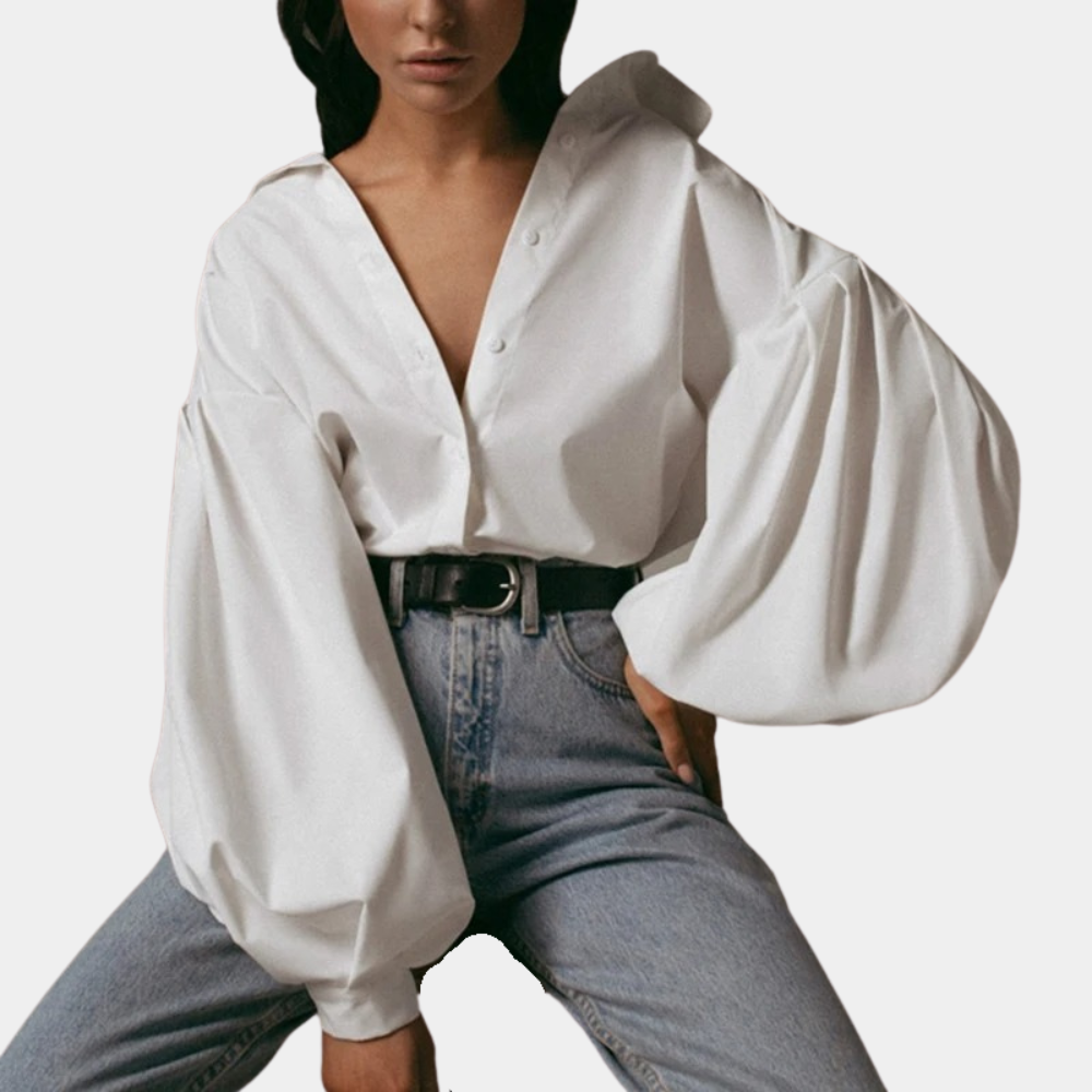 Raimona - Stylische Bluse für Frauen mit trendigen Puffärmeln