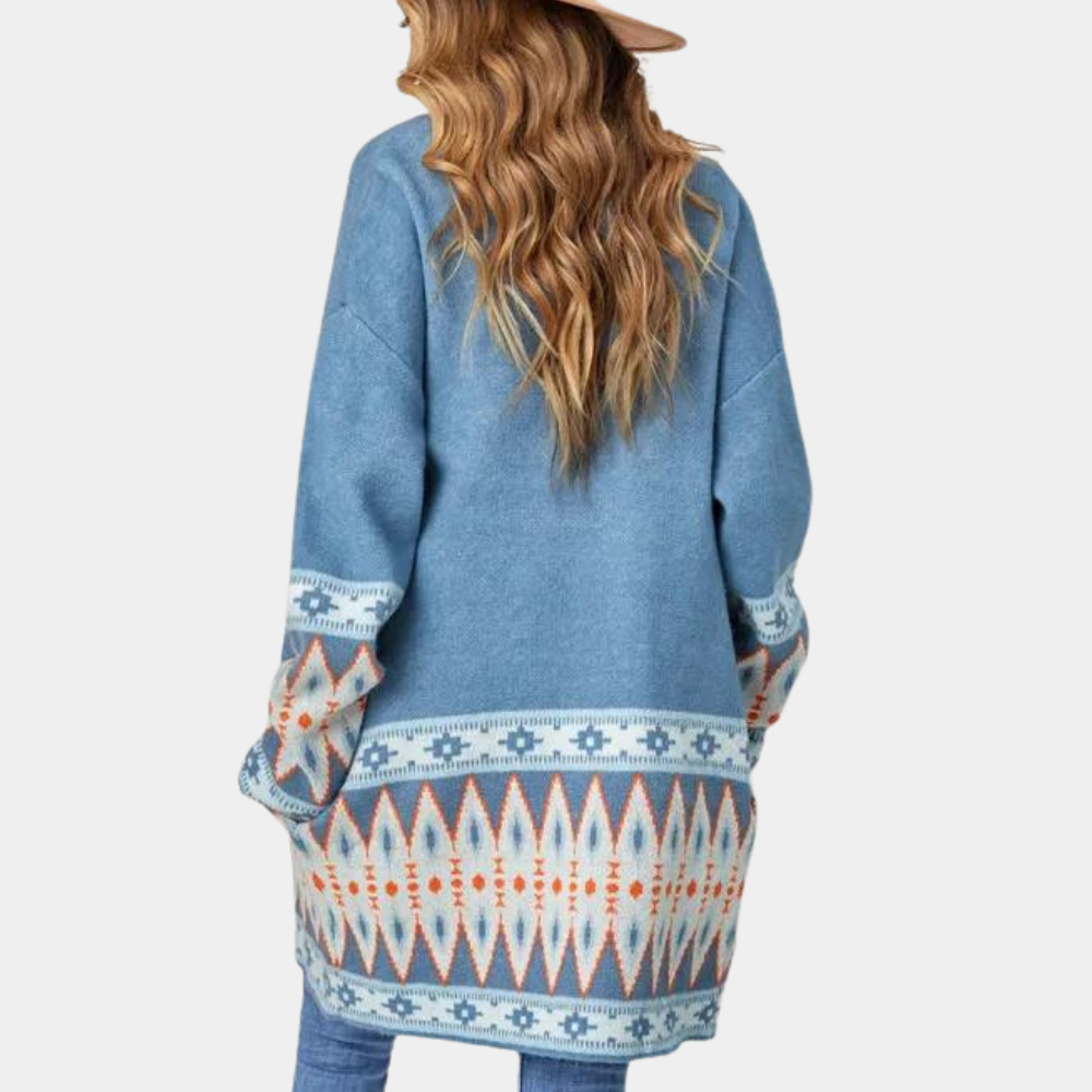 Trendy women's cardigan in boho style for a carefree look