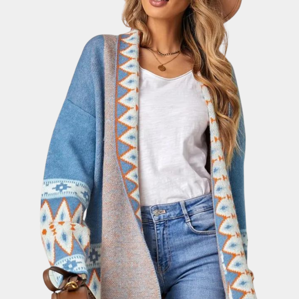 Trendy women's cardigan in boho style for a carefree look