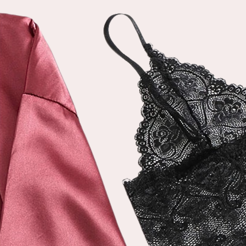 Indulge yourself with our 4-piece luxury pajama set for women