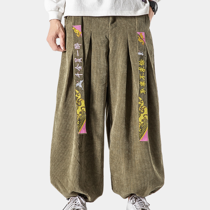 Adrian - Pantalons en maille côtelée stylés pour l'homme moderne