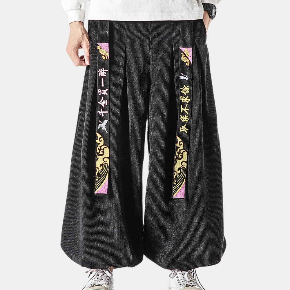 Adrian - Pantalons en maille côtelée stylés pour l'homme moderne