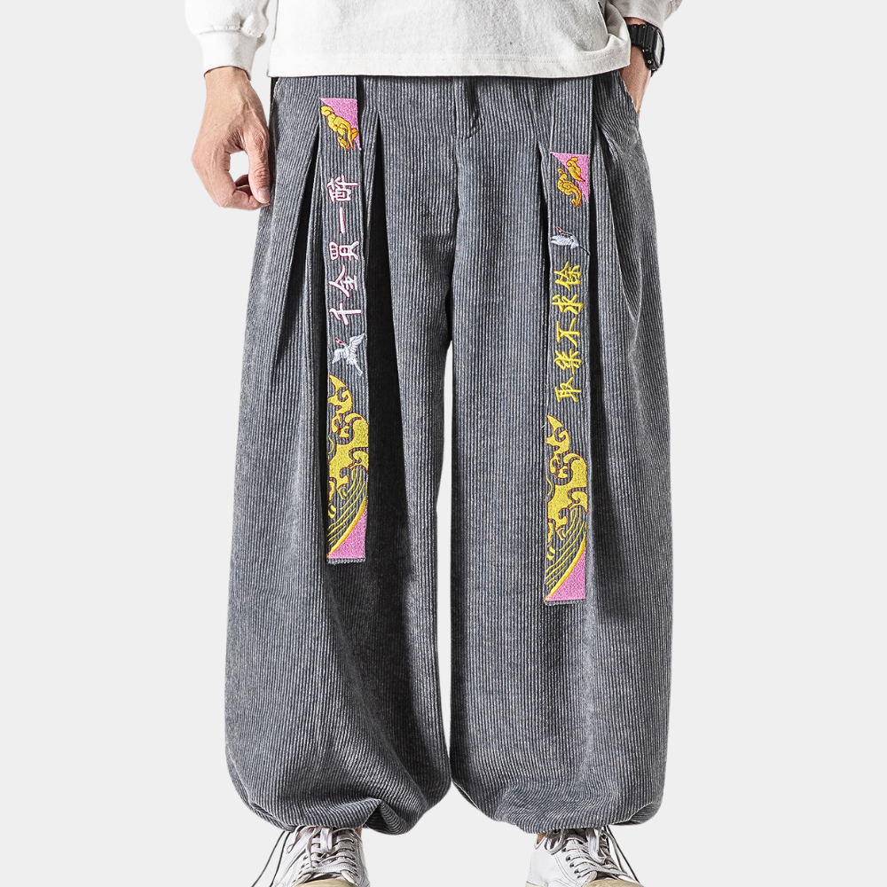 Adrian - Pantalons en maille côtelée stylés pour l'homme moderne
