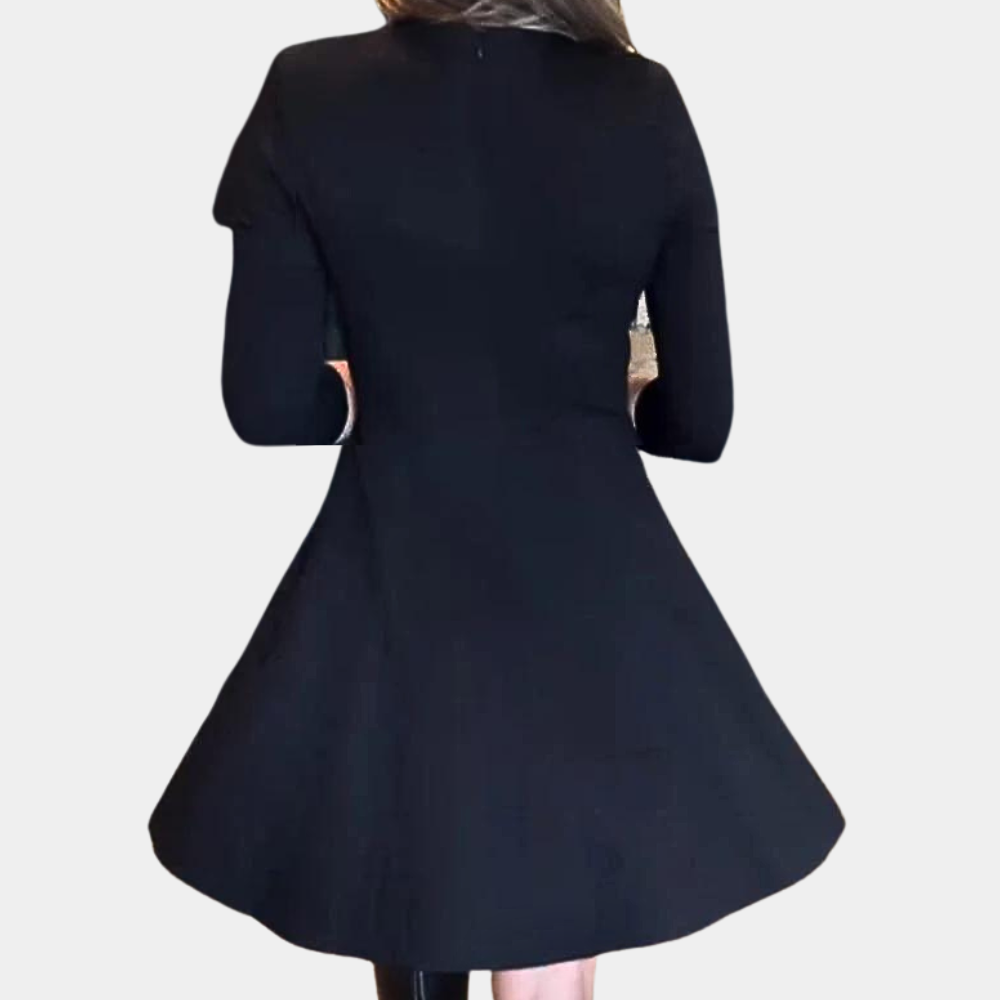 Fashionable women's dress with pretty zipper
