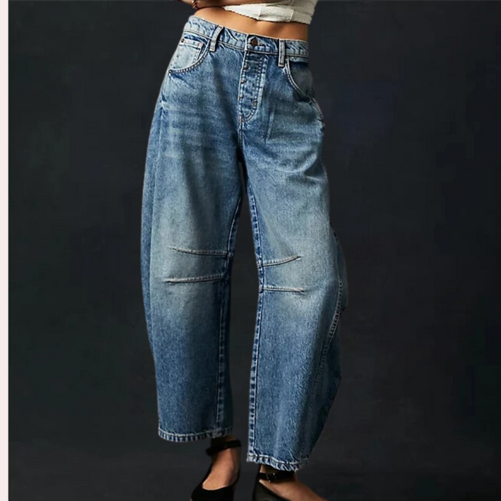 Stylish Wide Cropped Jeans for Women