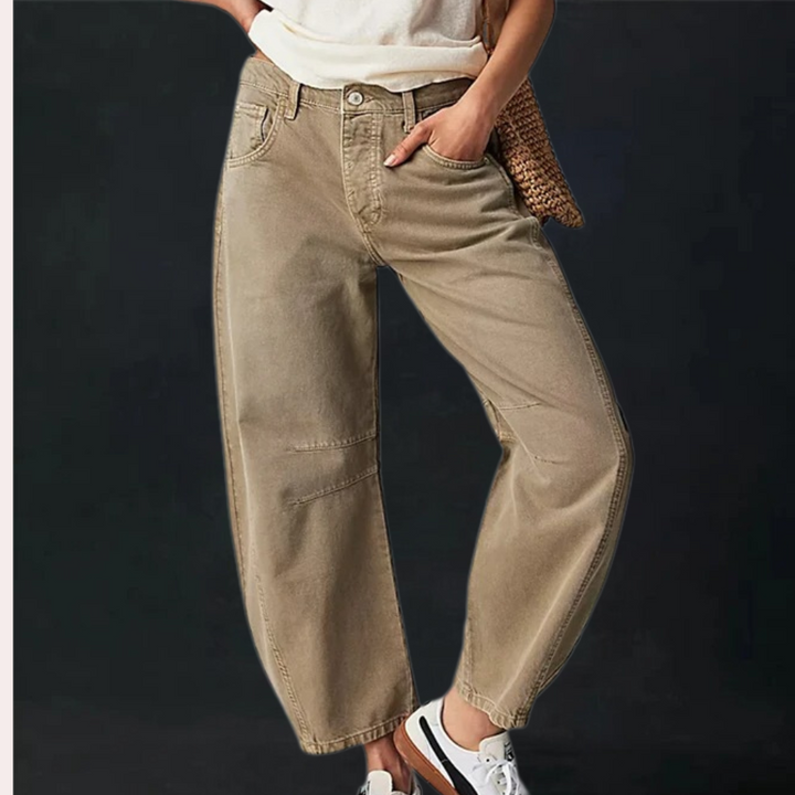 Stylish Wide Cropped Jeans for Women