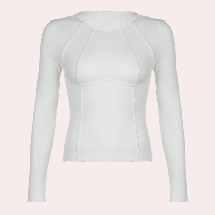 Stylisches Langarm-Top für Frauen - schlicht und elegant