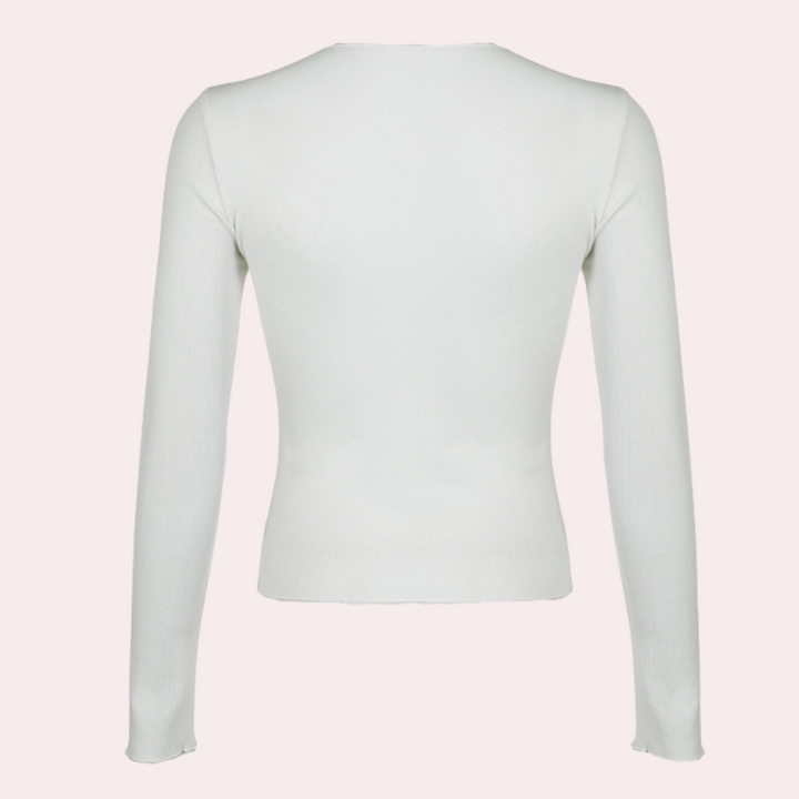 Stylisches Langarm-Top für Frauen - schlicht und elegant