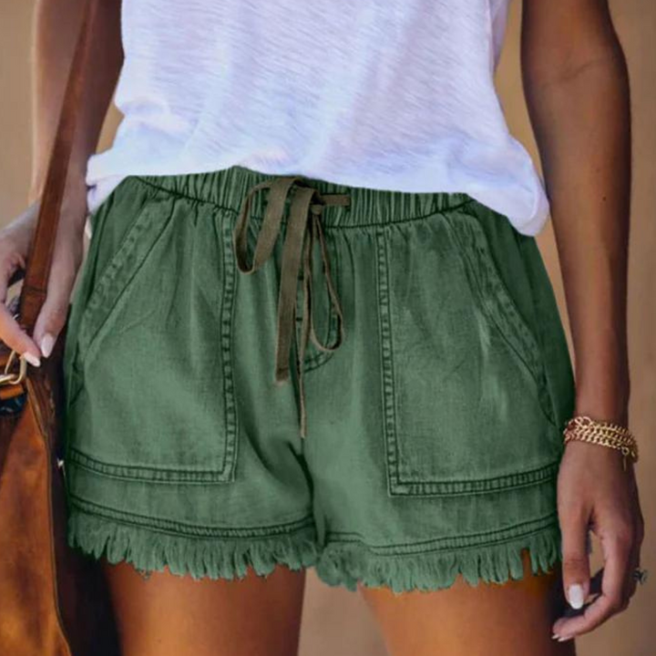 Delfine - Shorts élégants et confortables pour femmes avec poches latérales pratiques