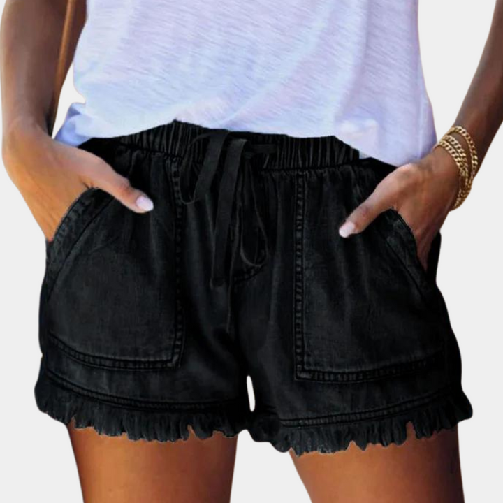 Delfine - Shorts élégants et confortables pour femmes avec poches latérales pratiques