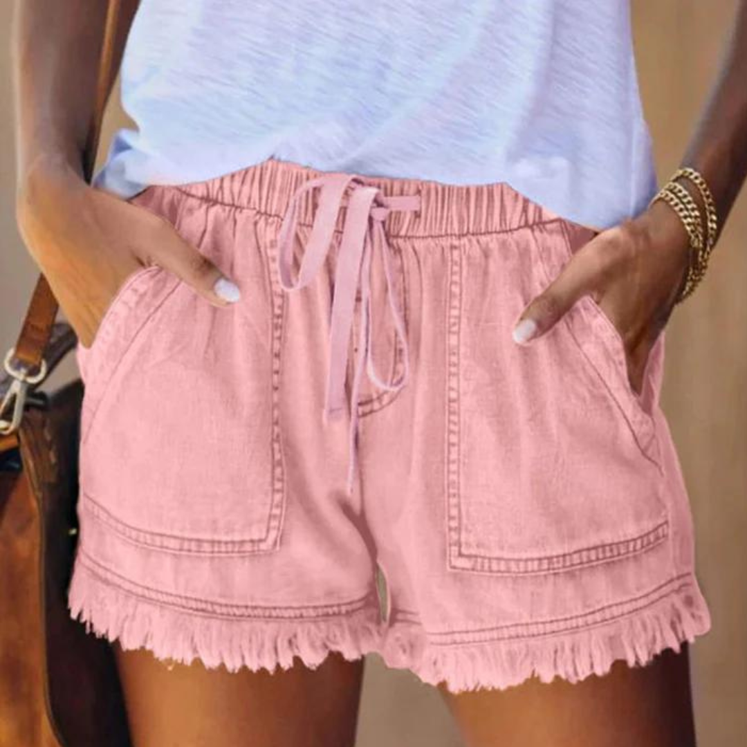 Delfine - Shorts élégants et confortables pour femmes avec poches latérales pratiques