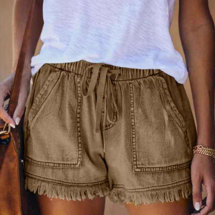 Delfine - Shorts élégants et confortables pour femmes avec poches latérales pratiques