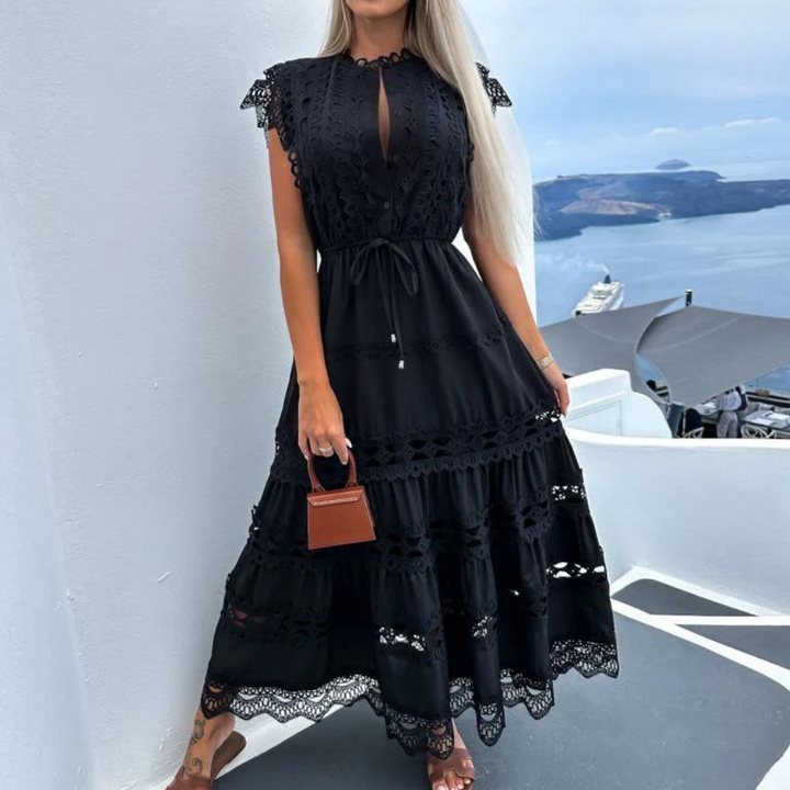 Antonina - Robe longue en dentelle élégante avec un charme enchanteur