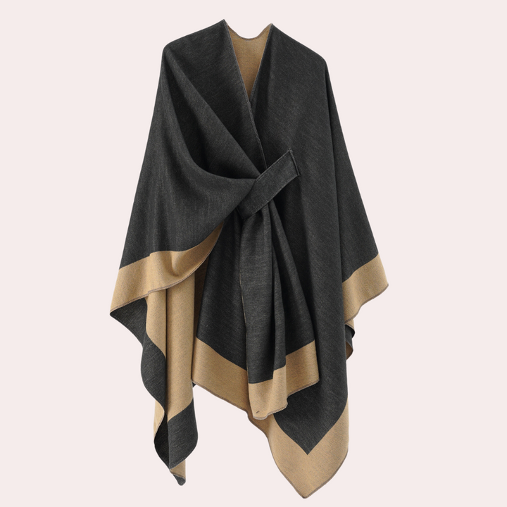 Aristea - Elegant luxury poncho for women
