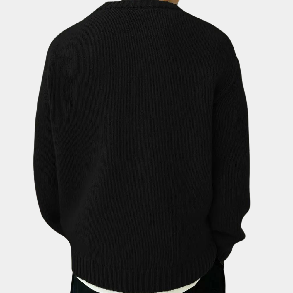 Audrick - Stylish and comfortable long-sleeve knit sweater for men