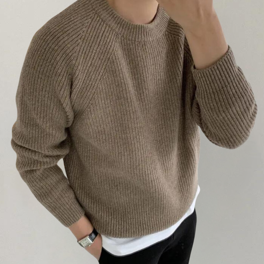 Audrick - Stylish and comfortable long-sleeve knit sweater for men