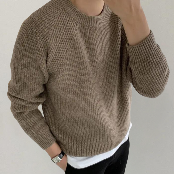 Audrick - Stylish and comfortable long-sleeve knit sweater for men